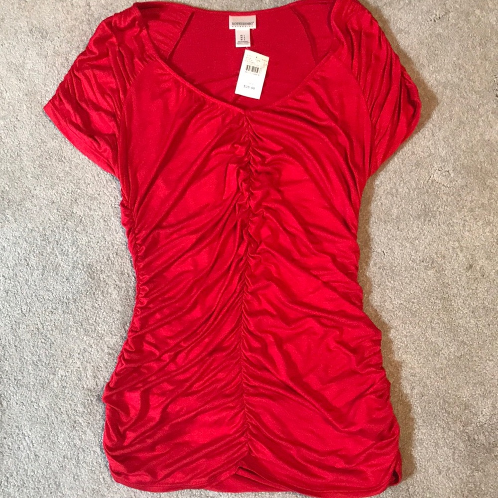🌟 Beautiful Motherhood Maternity long red top - L